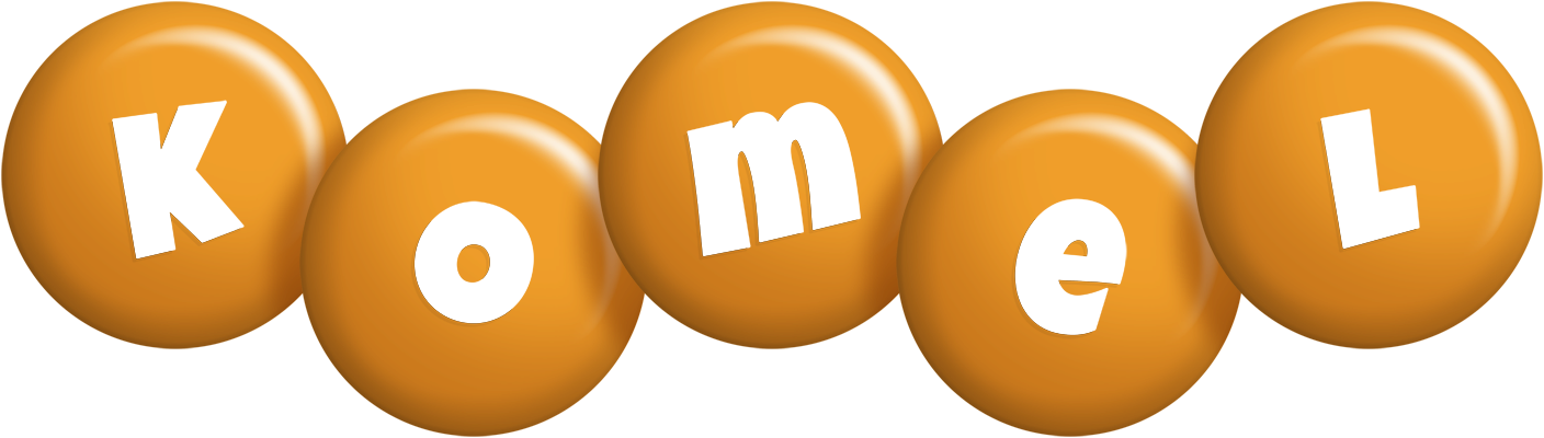 Komel candy-orange logo