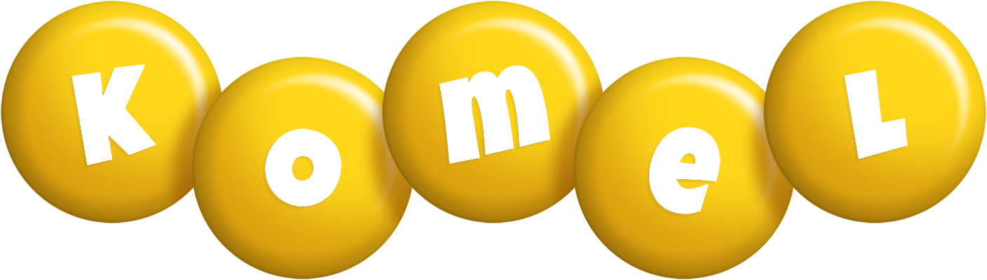 Komel candy-yellow logo