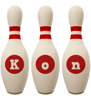 Kon bowling-pin logo