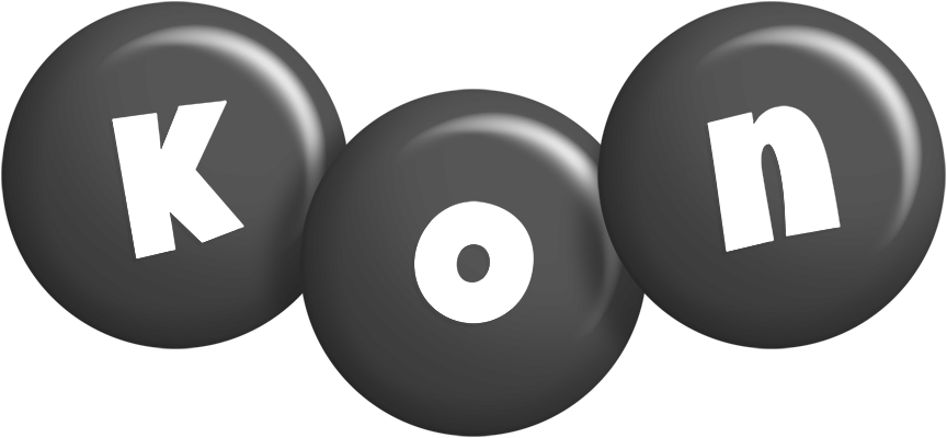 Kon candy-black logo