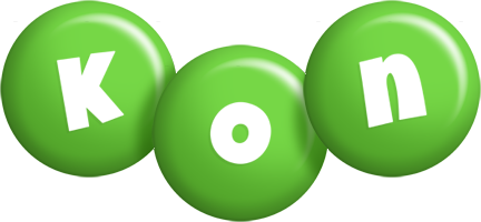 Kon candy-green logo