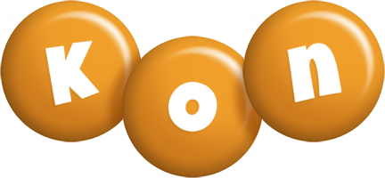 Kon candy-orange logo