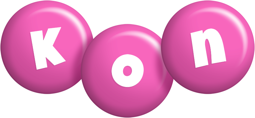 Kon candy-pink logo
