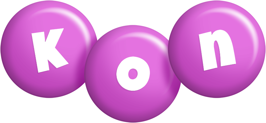 Kon candy-purple logo