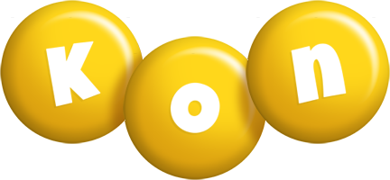 Kon candy-yellow logo