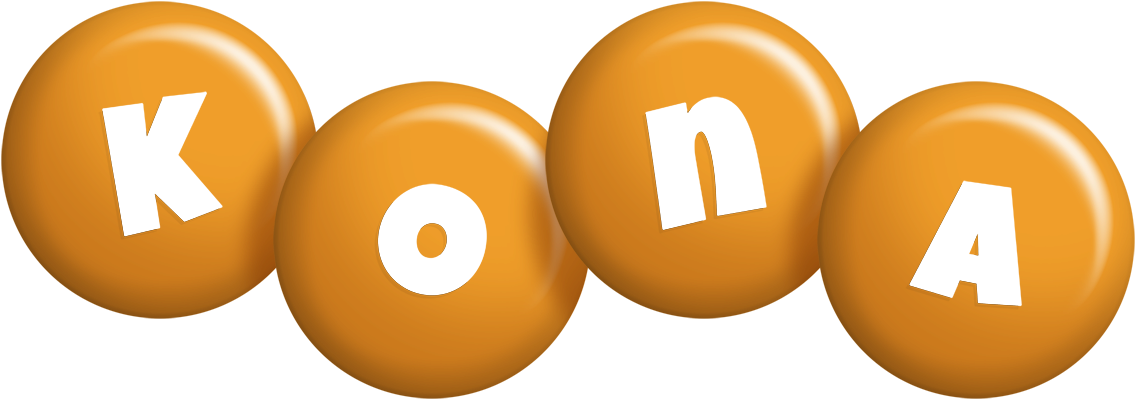 Kona candy-orange logo