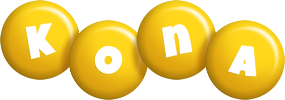 Kona candy-yellow logo