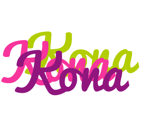 Kona flowers logo