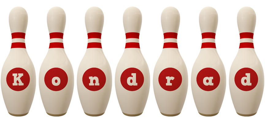 Kondrad bowling-pin logo