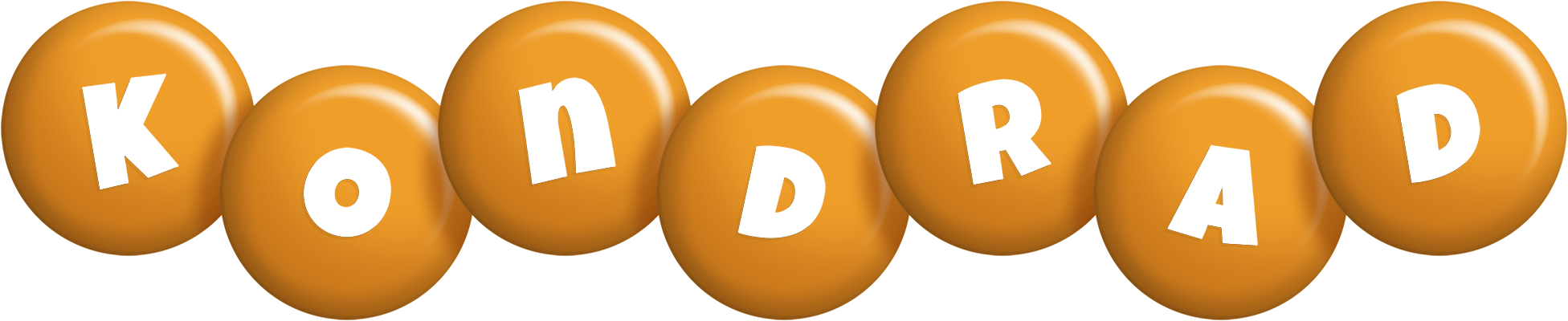 Kondrad candy-orange logo