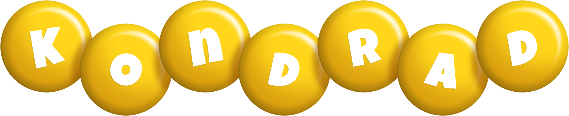 Kondrad candy-yellow logo