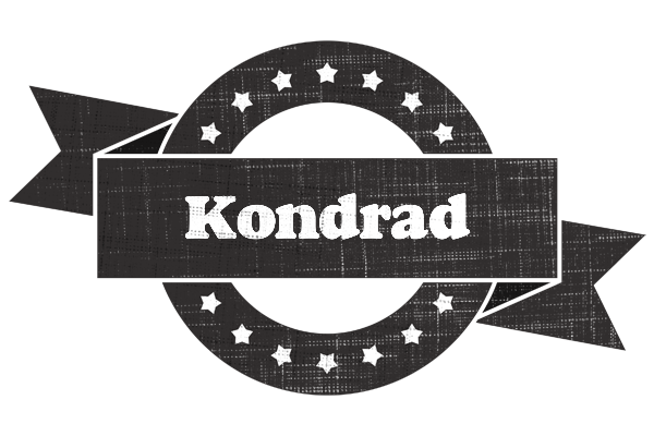 Kondrad grunge logo