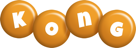 Kong candy-orange logo