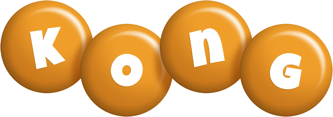 Kong candy-orange logo