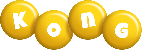 Kong candy-yellow logo