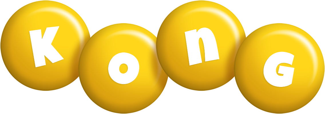 Kong candy-yellow logo