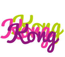 Kong flowers logo
