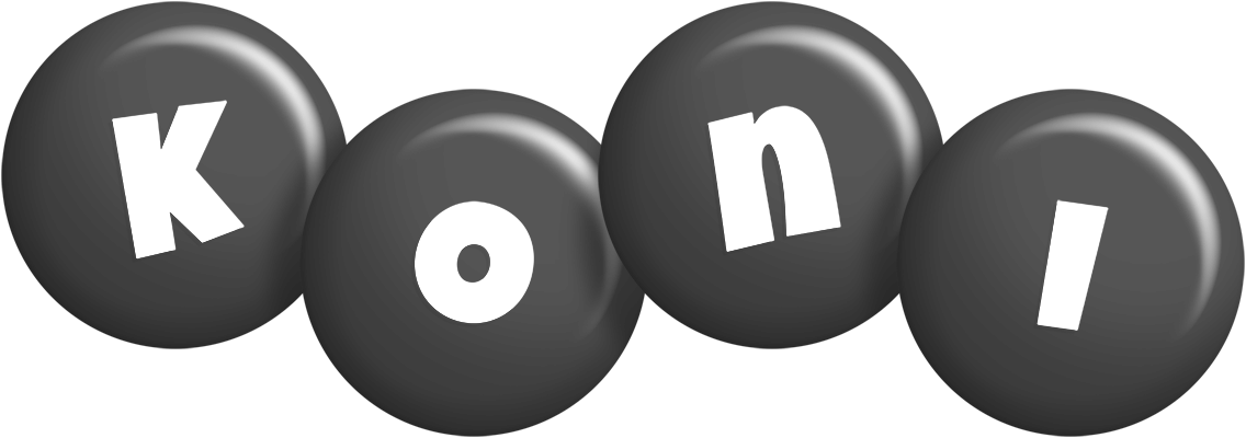 Koni candy-black logo