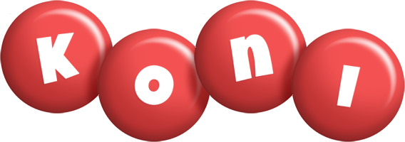 Koni candy-red logo