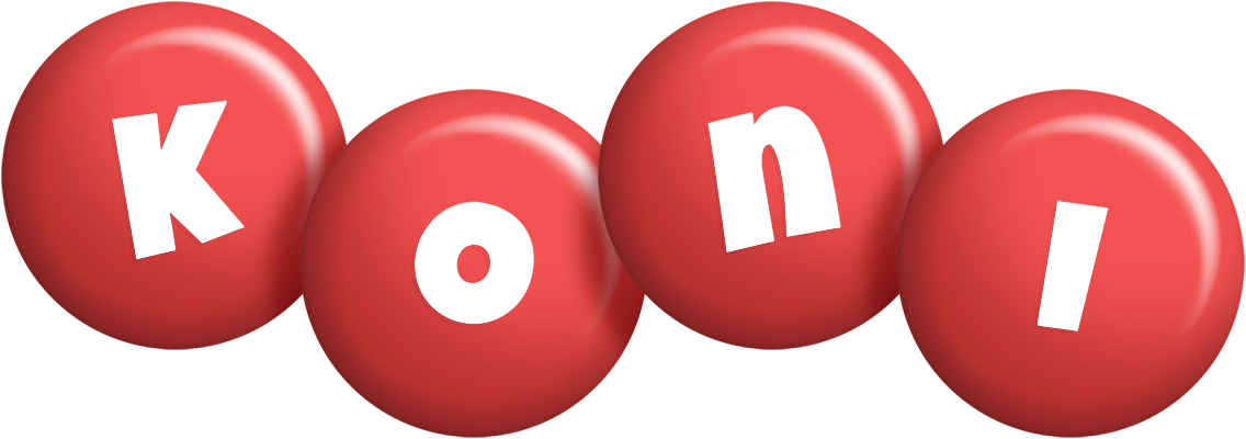 Koni candy-red logo