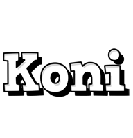 Koni snowing logo