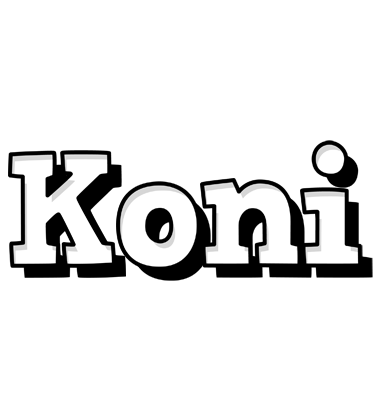 Koni snowing logo