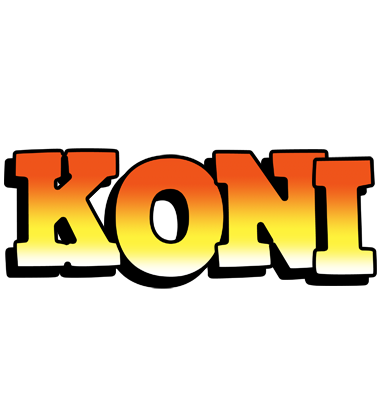 Koni sunset logo