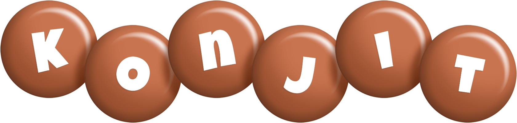 Konjit candy-brown logo