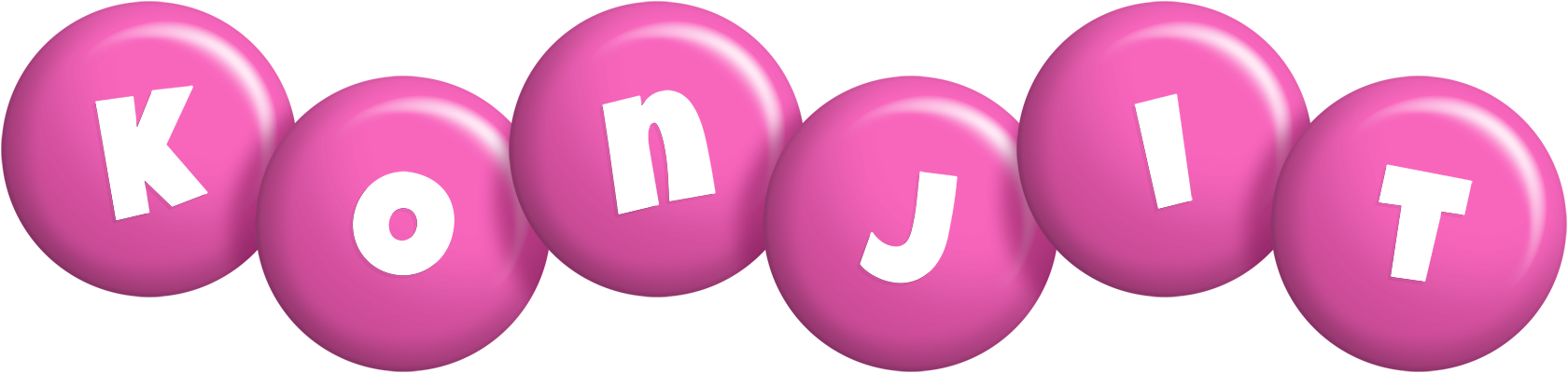 Konjit candy-pink logo