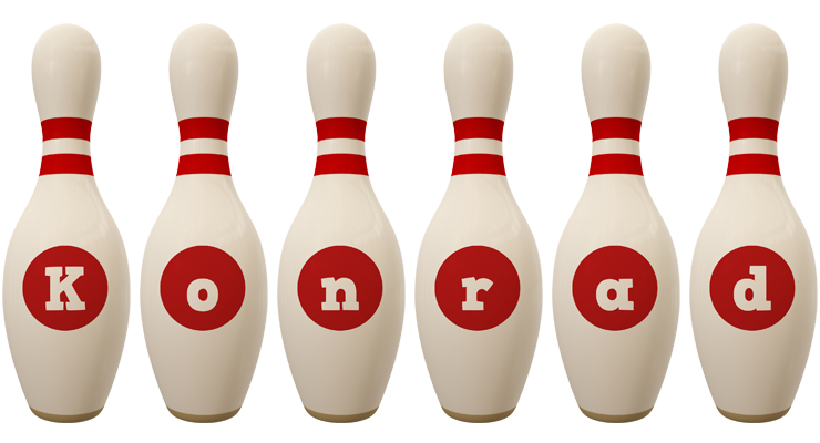 Konrad bowling-pin logo