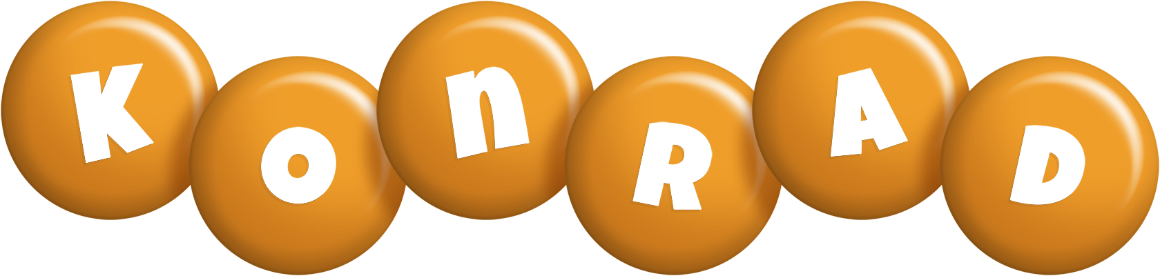 Konrad candy-orange logo