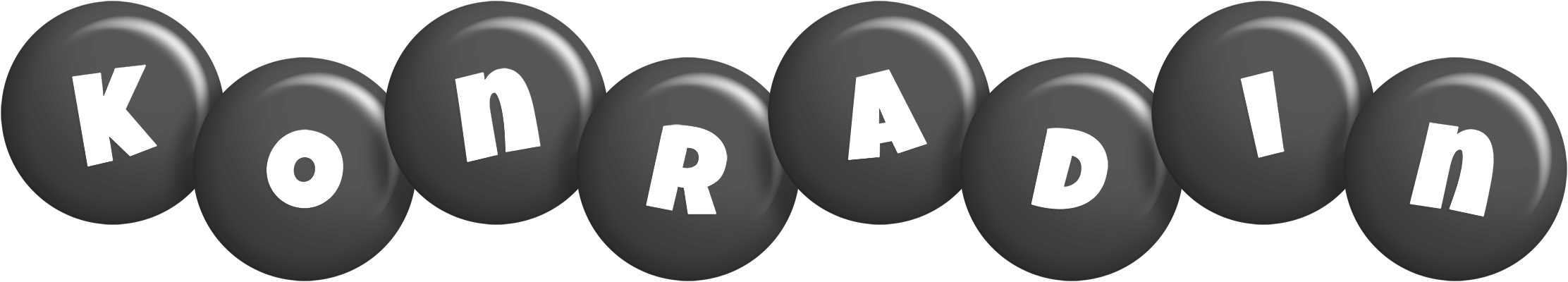 Konradin candy-black logo