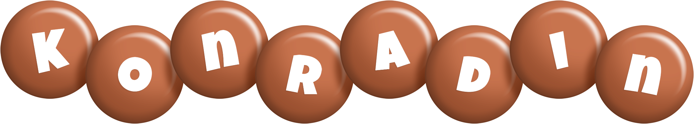 Konradin candy-brown logo