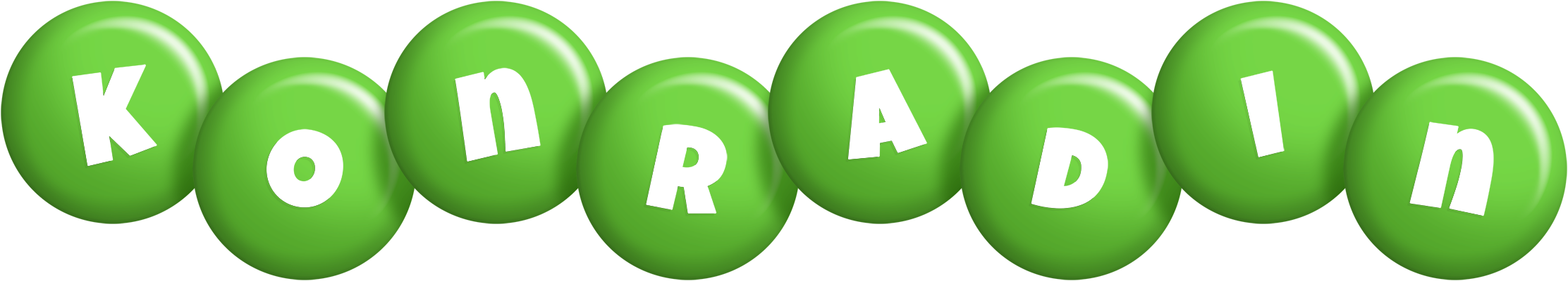 Konradin candy-green logo