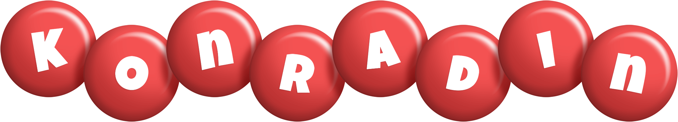 Konradin candy-red logo