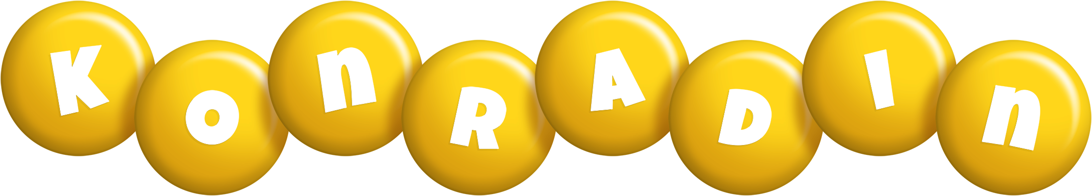 Konradin candy-yellow logo