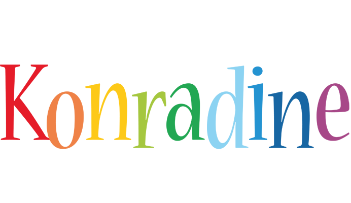 Konradine birthday logo