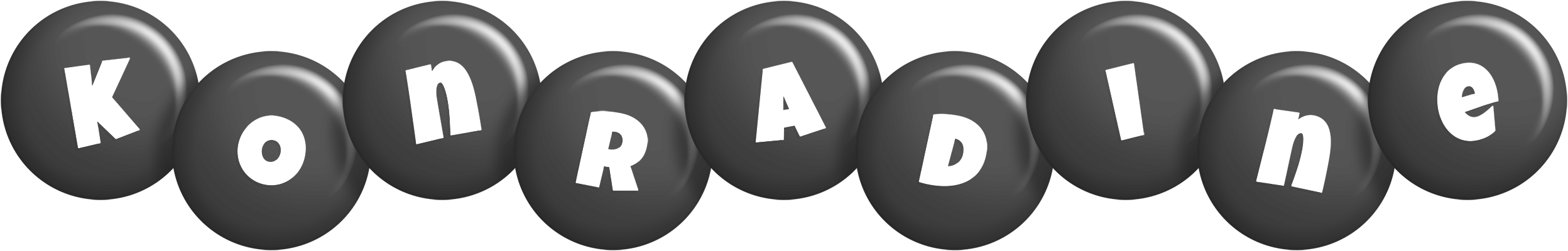 Konradine candy-black logo