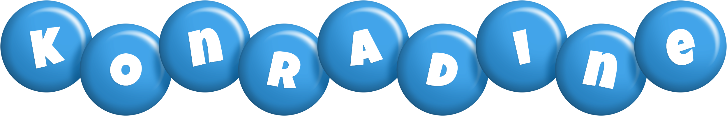 Konradine candy-blue logo