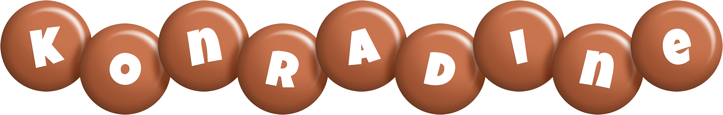 Konradine candy-brown logo