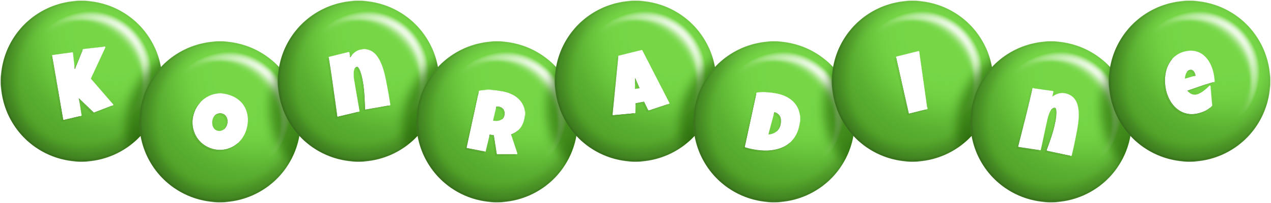 Konradine candy-green logo
