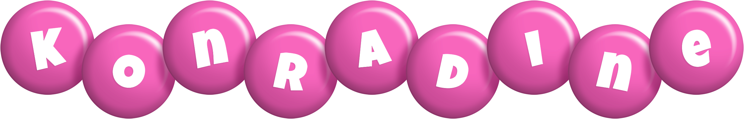 Konradine candy-pink logo