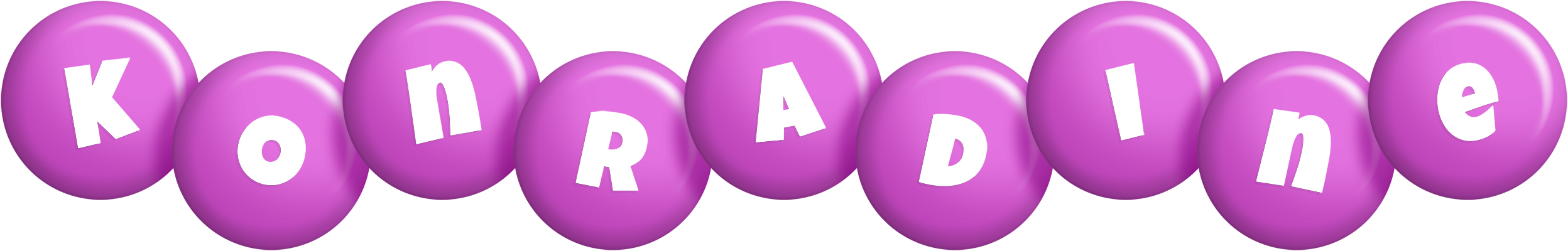 Konradine candy-purple logo