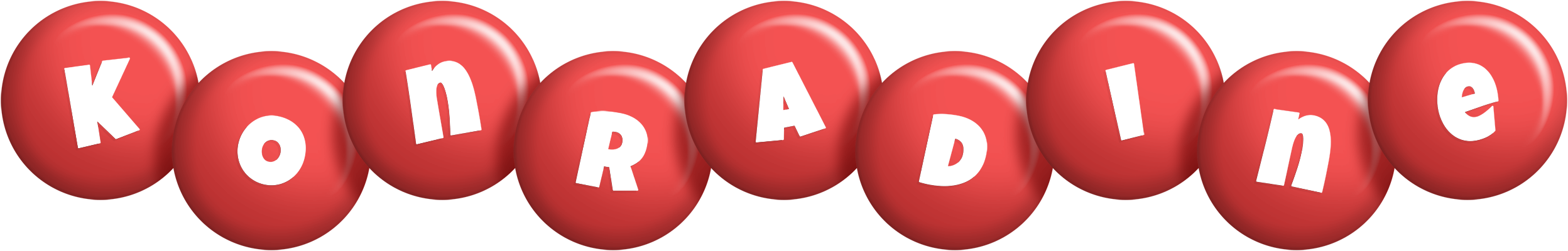 Konradine candy-red logo