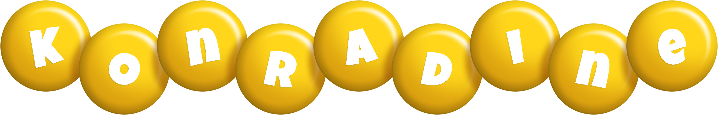 Konradine candy-yellow logo