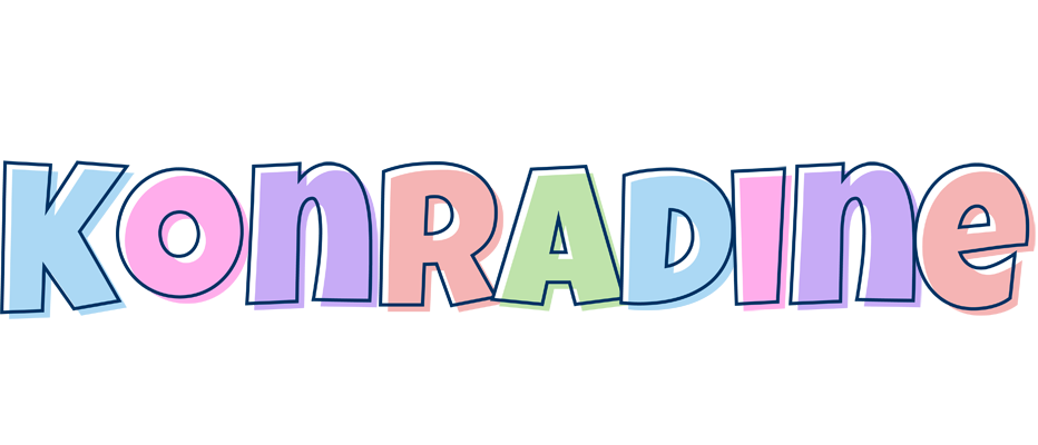 Konradine pastel logo
