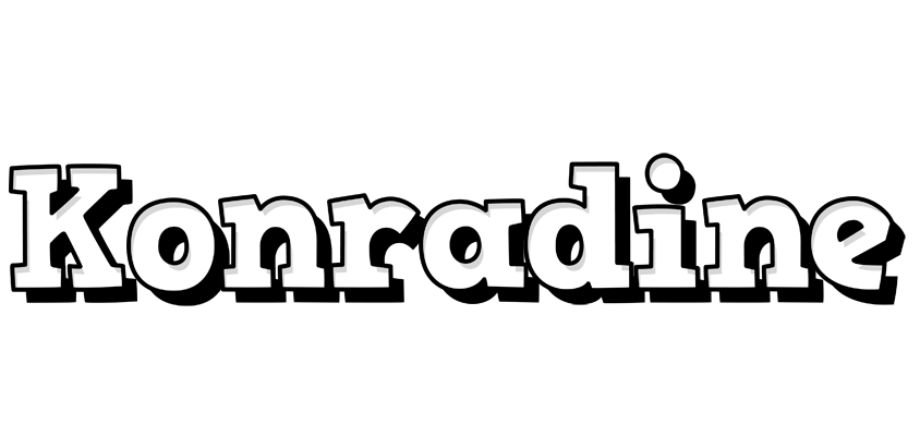 Konradine snowing logo