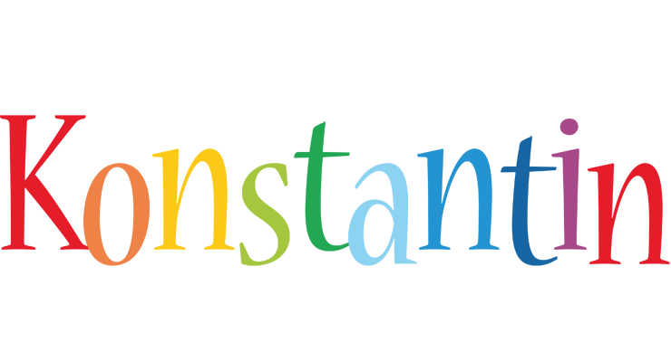 Konstantin birthday logo