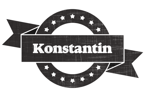 Konstantin grunge logo