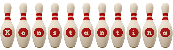 Konstantina bowling-pin logo